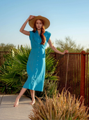 Love the Label Dress Simmons Dress in Maui Blue