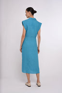 Love the Label Dress Simmons Dress in Maui Blue