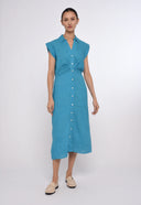Love the Label Dress Simmons Dress in Maui Blue