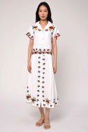 Love the Label Skirt Berri Skirt in May Morris Embroidery