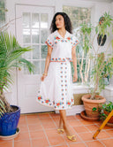 Love the Label Skirt Berri Skirt in May Morris Embroidery