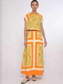 Love the Label Skirt Berri Skirt in Orange Blossom