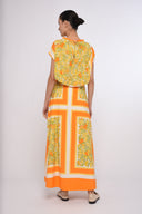 Love the Label Skirt Berri Skirt in Orange Blossom