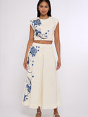 Love the Label Skirt Porto Maxi Skirt in Kimber Embroidery