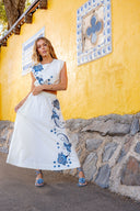Love the Label Skirt Porto Maxi Skirt in Kimber Embroidery