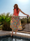 Love the Label Skirt Taylor Wrap Skirt in Summers In The Sun 2 Liberty Print