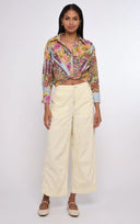 Love the Label Top Amber Top in Petunia Patchwork