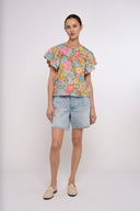 Love the Label Top Kinsley Top in Summers In The Sun 2 Liberty Print