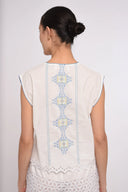 Love the Label Top Leona Top in Lydian Embroidery
