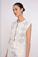 Love the Label Top Leona Top in Lydian Embroidery