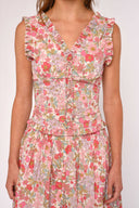 Love the Label Top Sabrina Top in Clarabell Liberty Print