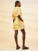 Lucia Mini Dress in Pink Placement Print