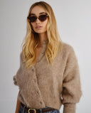 Luv Lou Sunglasses The Leui in Cream Tort