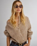 Luv Lou Sunglasses The Leui in Cream Tort