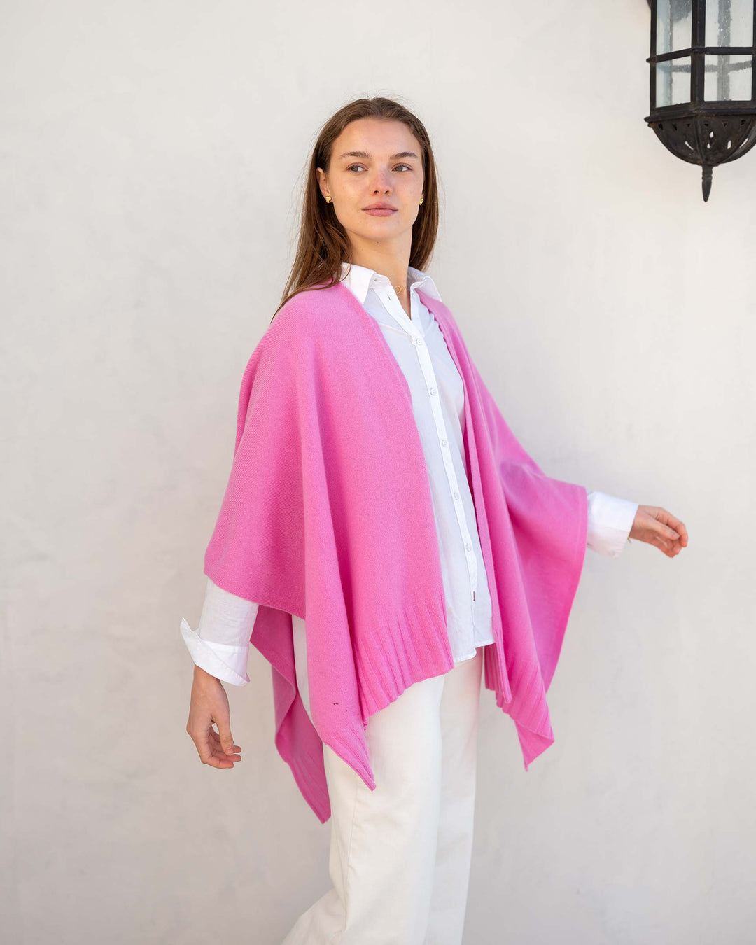 The Luxy Wrap in Carnation Pink