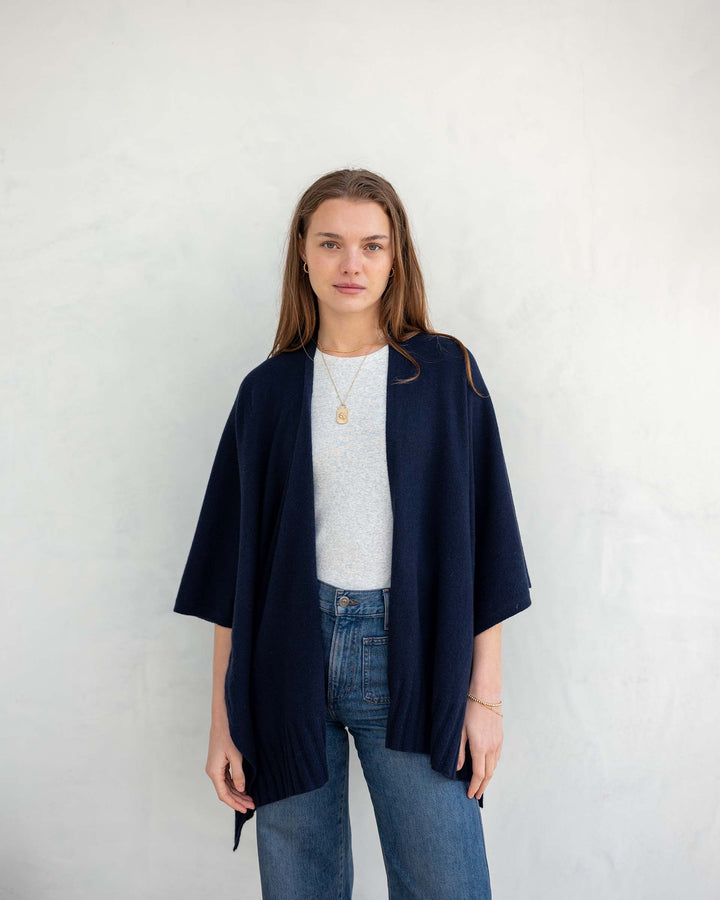 The Luxy Wrap in Classic Navy