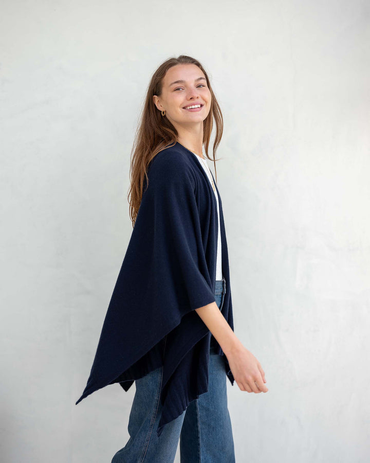 The Luxy Wrap in Classic Navy