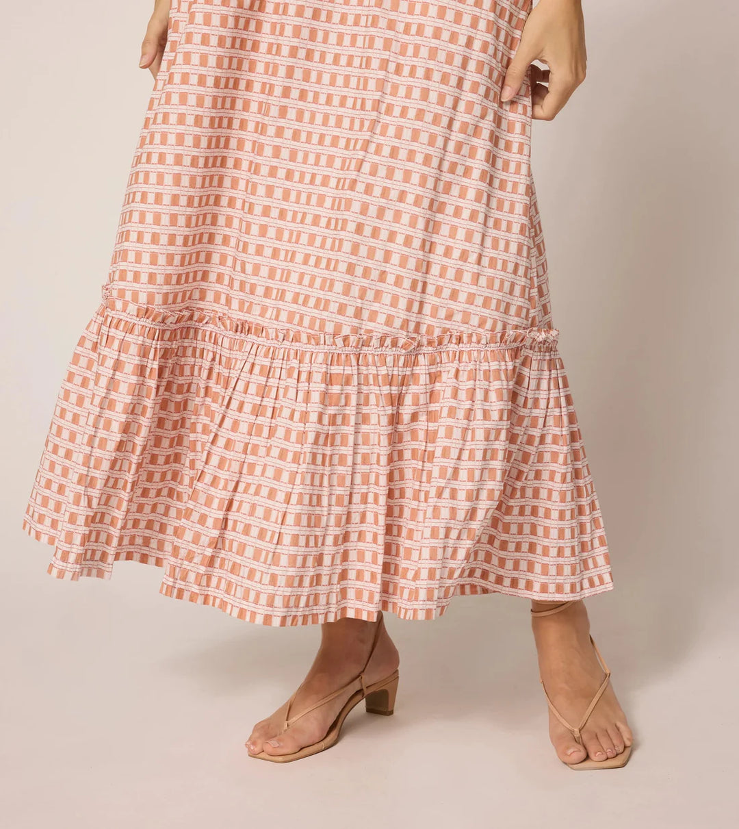 Magnolia Ankle Dress in Bellini Peach