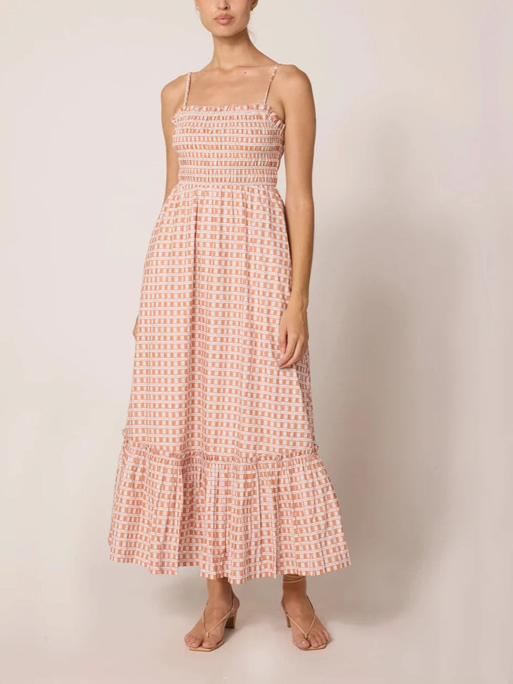 Magnolia Ankle Dress in Bellini Peach