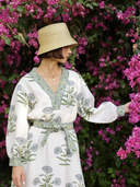 Maison Marigold Dress Capri Maxi Dress in Blue Flower