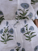 Maison Marigold Pants Montecito Wide Leg Pant in Blue Flower