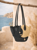 Makipalmata Clutch Black Duo Roots Bag