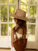 Makipalmata Clutch Chocolate Duo Roots Bag