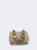 Makipalmata Clutch Gold and Blue Muse Mini Bag
