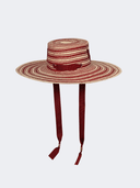 Makipalmata Hat Joel Hat in Red and Natural