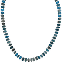 Mali Beads Necklace Apatite Natural Gemstone Beaded Layering Necklace