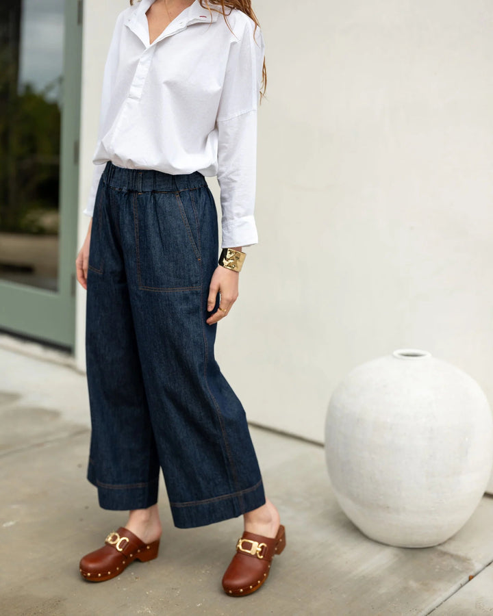 Mer-Sea Pants Sammie Pant in Rinsed Chambray