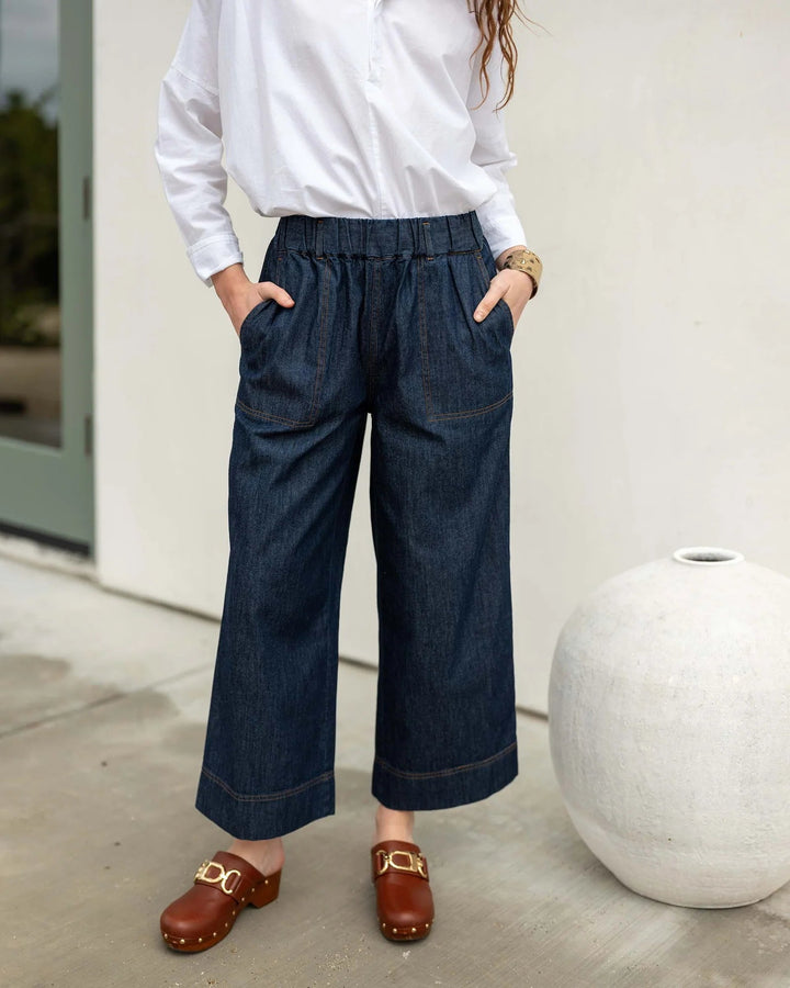 Mer-Sea Pants Sammie Pant in Rinsed Chambray