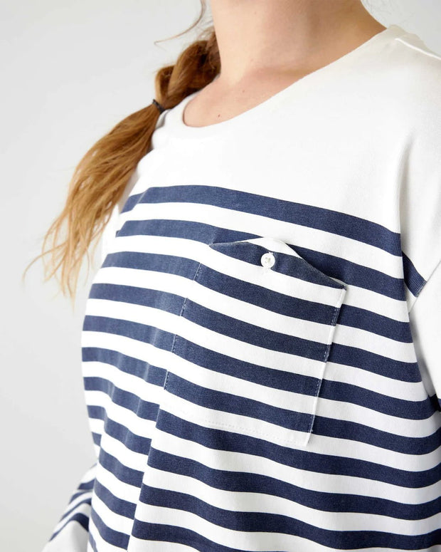 Mer-Sea Sweater MerSea | Boater Longsleeve Shirt in Navy