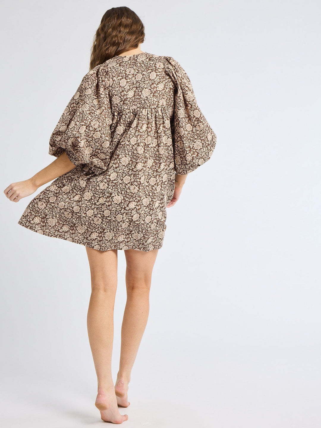 Daisy Dress in Cocoa Floral