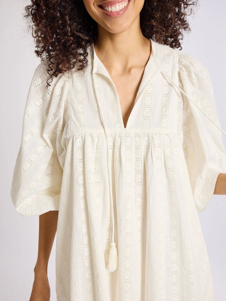 Daisy Dress in Ivory Eyelet