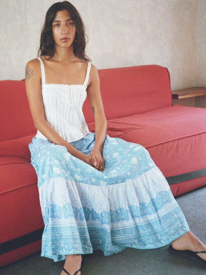 Paola Skirt in Charleston Stripe