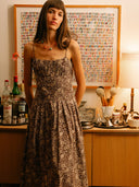 Tully Dress in Cocoa Floral