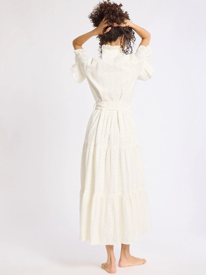 Victoria Dress in Ivory Eyelet