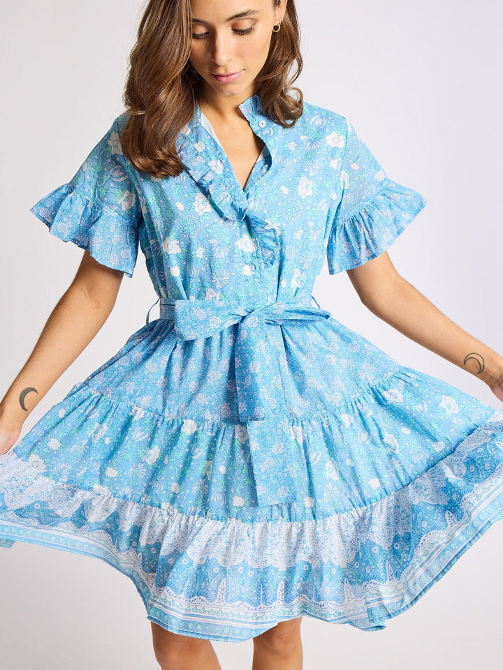 Violetta Dress in Charleston Stripe