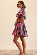 Violetta Dress in Sailing Stripe