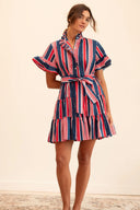 Violetta Dress in Sailing Stripe