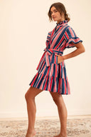Violetta Dress in Sailing Stripe