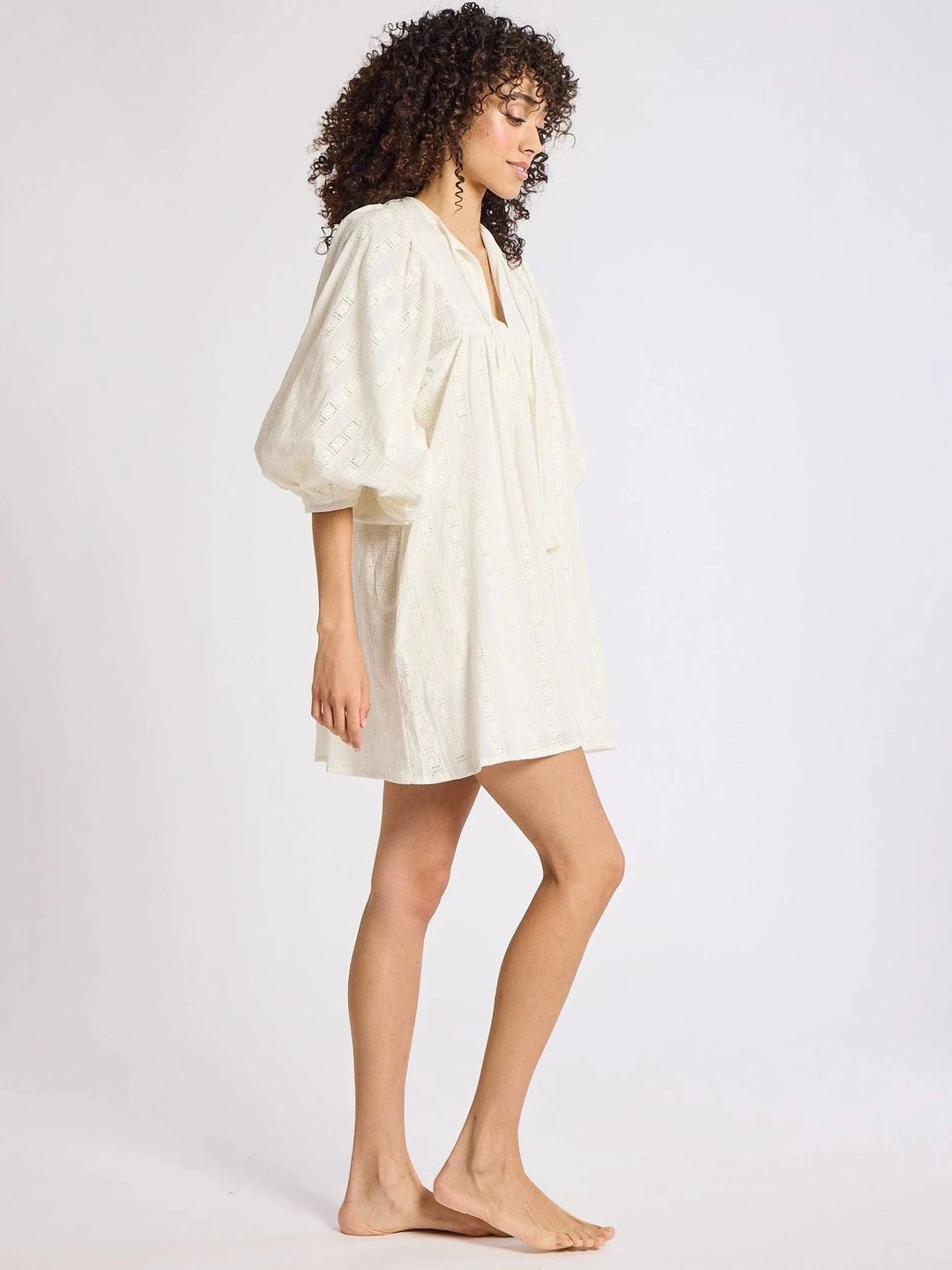 Mille Dress Daisy Dress in Ivory Eyelet