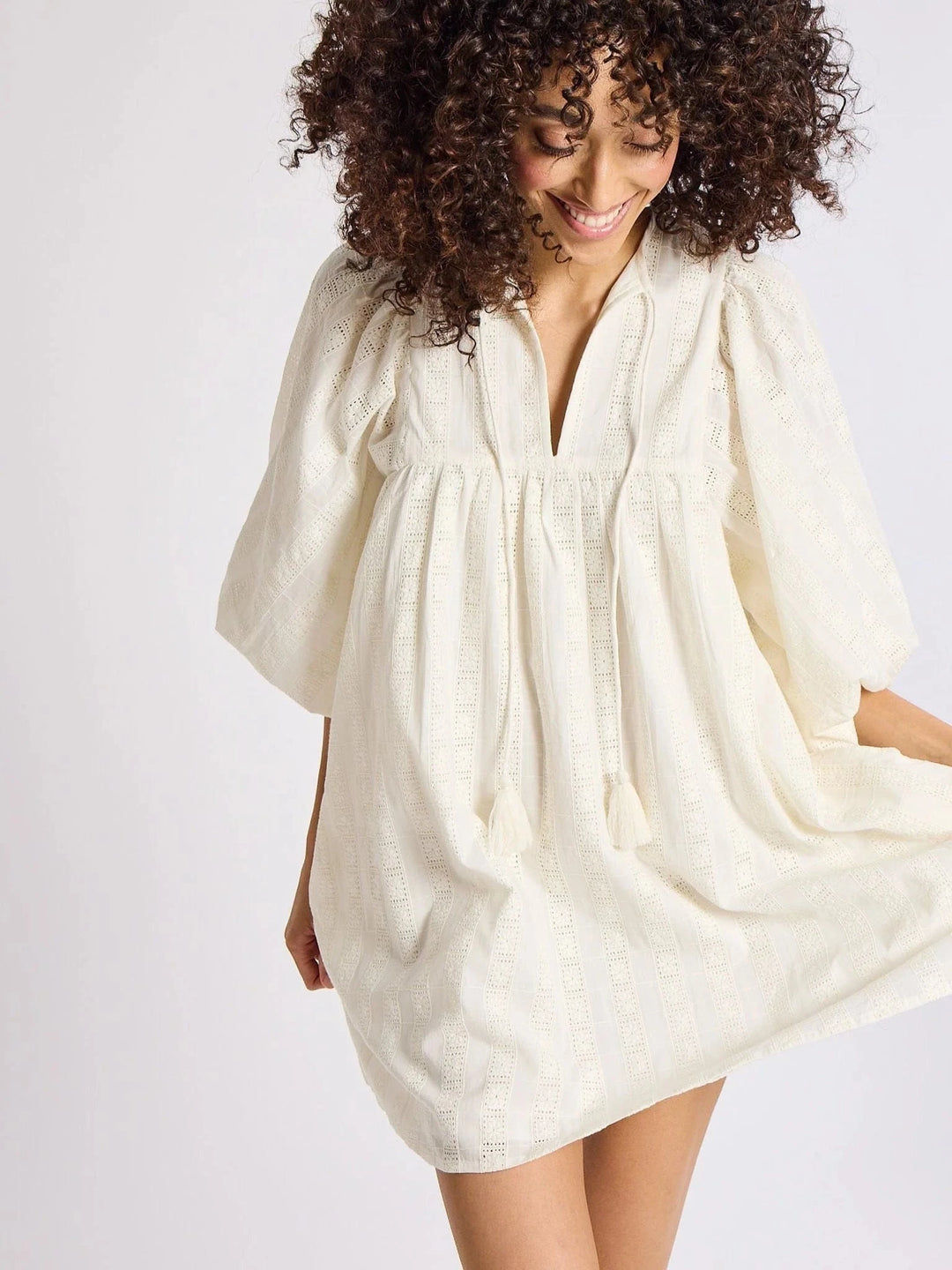 Mille Dress Daisy Dress in Ivory Eyelet