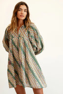 Mille Dress Daisy Dress in Rose Stripe