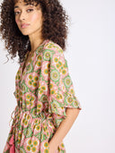 Mille Dress One Size / Pink Eden Caftan in Yucatan
