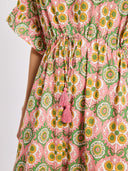 Mille Dress One Size / Pink Eden Caftan in Yucatan