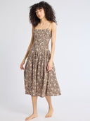 Mille Dress Tully Dress in Cocoa Floral
