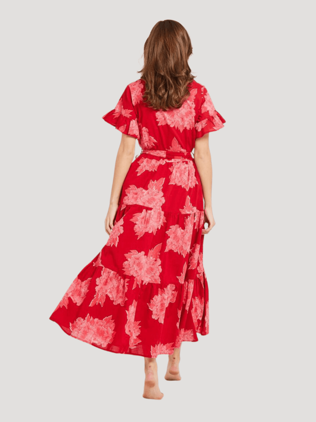 Mille Dress Victoria Dress in Crimson Floral