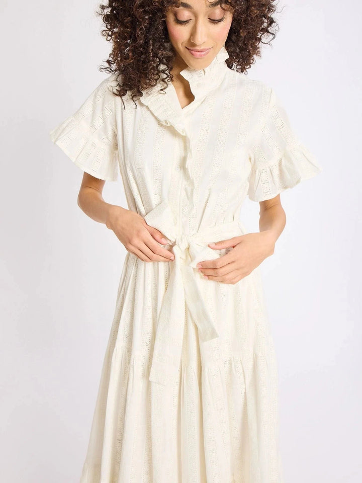 Mille Dress Victoria Dress in Ivory Eyelet